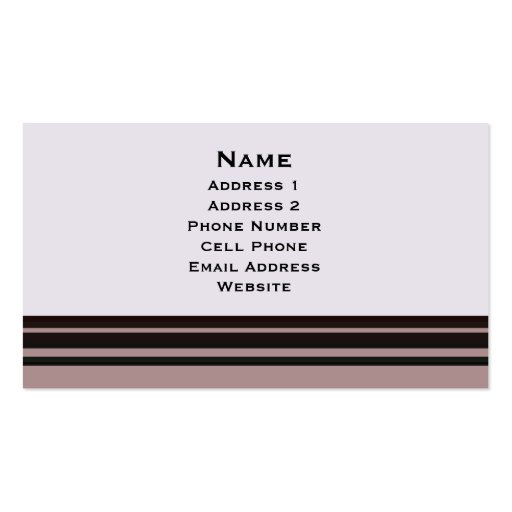 black stripe on purple business business card