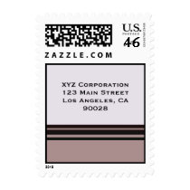 black stripe on purple business stamps