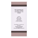black stripe on purple business rack cards