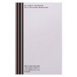 black stripe on purple business stationery design