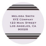 black stripe on purple business stickers