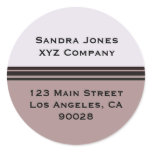 black stripe on purple business stickers