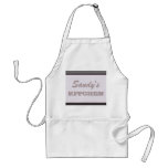 black striped light plum simple aprons