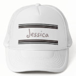 black striped light plum simple hats