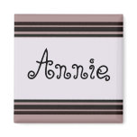 black stripes design magnets