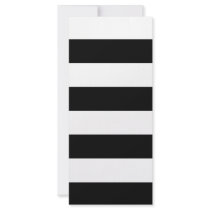 Black Stripes Rack Card Design