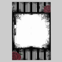 Black Stripes Roses Dry Erase Board dry erase boards