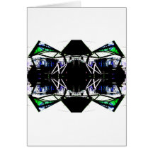 Black Structural Urban Art Form Cricketdiane Card