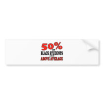 BLACK STUDENTS BUMPER STICKER