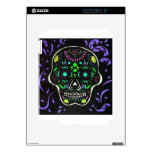 Black Sugar Skull 4 Decal For iPad 2