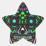 Black Sugar Skull 4 Star Sticker