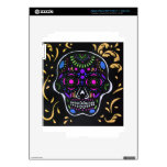 Black Sugar Skull 5 iPad 3 Decals