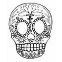Black Sugar Skull T-shirt by jupiterkitten Black Sugar Skull T-shirt