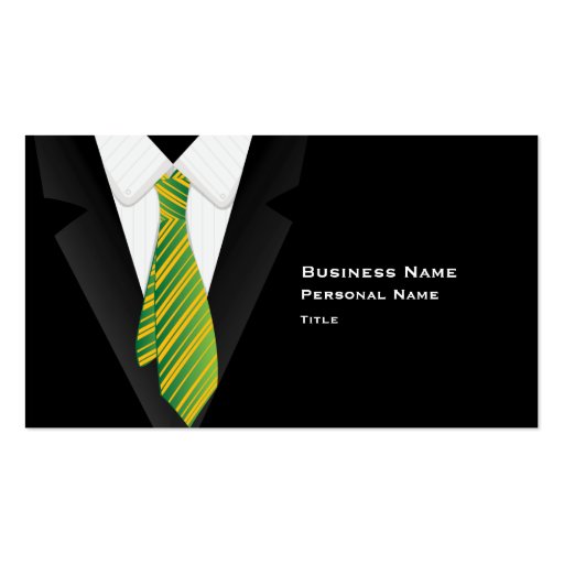 Black Suite Business Card (front side)