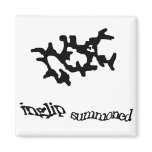 Black Summoning Weedalua Refrigerator Magnet