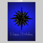 Black Sun Birthday Card cards