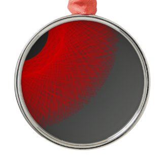 black sun red light christmas ornaments