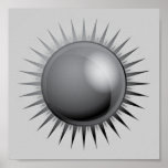 black-sun-vector BLACK GREY GRAY DARK METAL METALL Posters