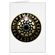 Black Sun wheel Card