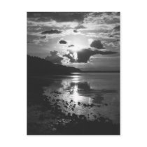 Black Sunset Postcard by Sialicious Black Sunset Postcard