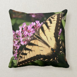 Black Swallowtail Butterfly Pillow