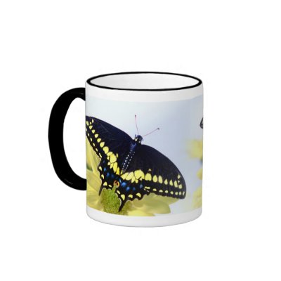 Black Swallowtail Coffee Mugs by roimim