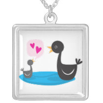 Black swan baby love you mom! necklaces