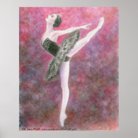 Black Swan Ballet Art Print print