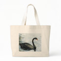 "Black Swan" Bird Art Bag by CharlottesWebArt "Black Swan" Bird Art Bag