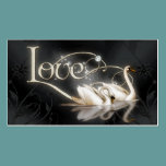 Black Swans Gift Tag business cards