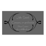 Black Swirl Business Card Tempate