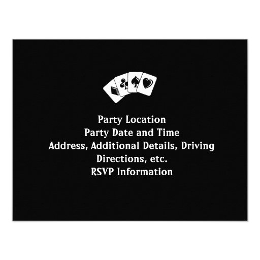 Black Swirl Custom Invitations