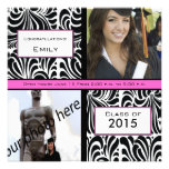 Black Swirl Graduation Farewell Invitation