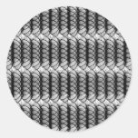 Black Swirl Pattern Sticker