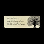 Black Swirl Tree Return Address
