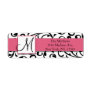 Black Swirls Damask Pink Return Address Labels