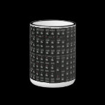 Black Synth Face Mug mugs
