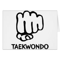 black taekwondo icon cards