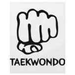 black taekwondo icon personalized flyer