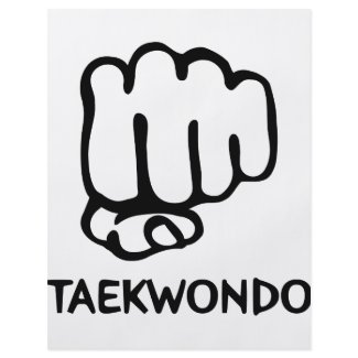 black taekwondo icon flyer