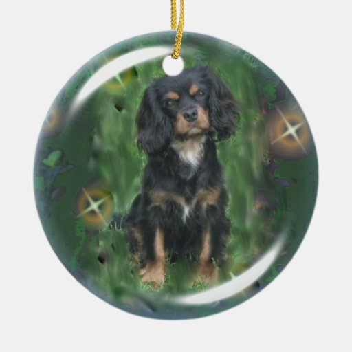 king charles spaniel garden ornament