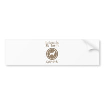 Black & Tan Coonhound Bumper Sticker