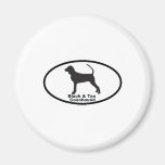 Black & Tan Coonhound Refrigerator Magnet