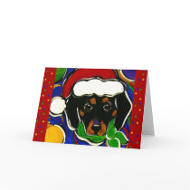 Black & Tan Dachshund cards