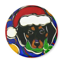 Black & Tan Dachshund magnets by Art_by_Joanne Black & Tan Dachshund magnets