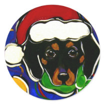 Black & Tan Dachshund stickers by Art_by_Joanne Black & Tan Dachshund stickers