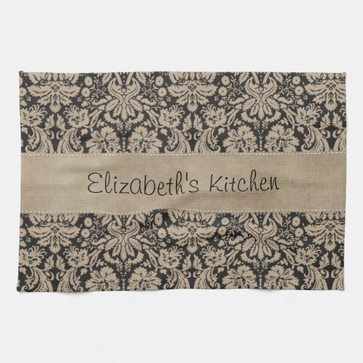Black And Tan Kitchen Towels, Black And Tan Hand Towels