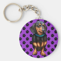 Black & Tan Doxy keychains