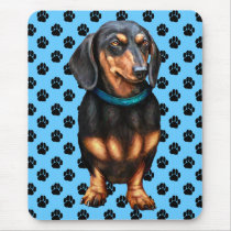 Black & Tan Doxy mousepads