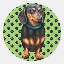 Black & Tan Doxy stickers